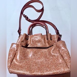 Patricia Nash Pink Shoulder Bag with Textured Glamour